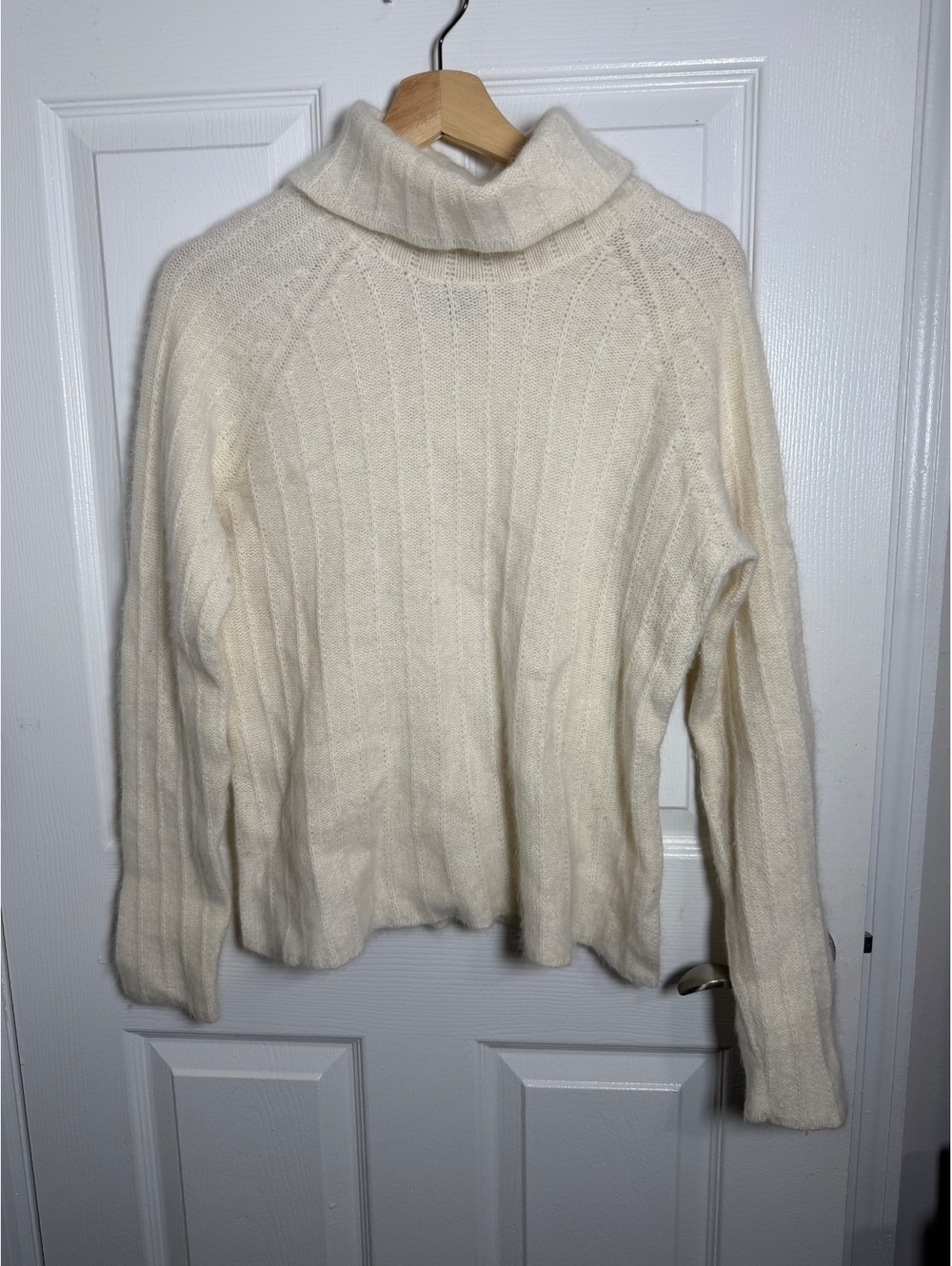 Vintage Rafaella Angora Rabbit Hair & Lambswool Blend Turtleneck Sweater